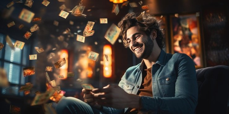Pengguna dewasa membaca poin loyalitas